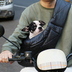 Pet Sling Carrier Bag Quilted Soft Padded Shoulder Sling for Small Dogs Cats Safety Clasp Pocket — Image 7