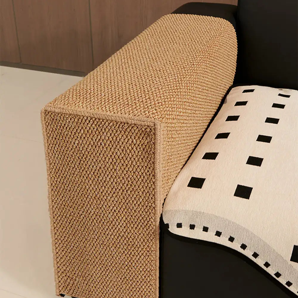 PetSafe Cat Furniture Protector Sisal-Like Scratch-Resistant Sofa Arm Cover Beige — Image 6