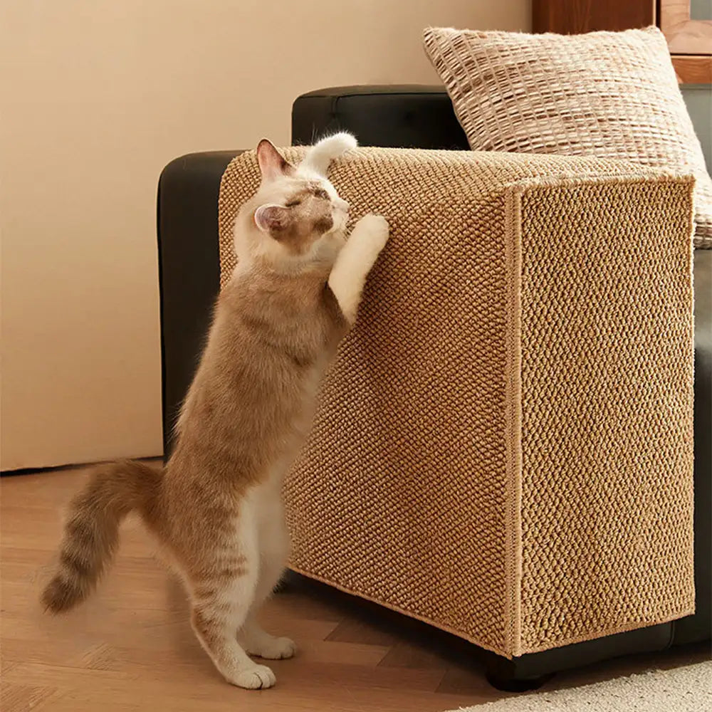 PetSafe Cat Furniture Protector Sisal-Like Scratch-Resistant Sofa Arm Cover Beige — Image 7