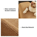 PetSafe Cat Furniture Protector Sisal-Like Scratch-Resistant Sofa Arm Cover Beige — Image 4
