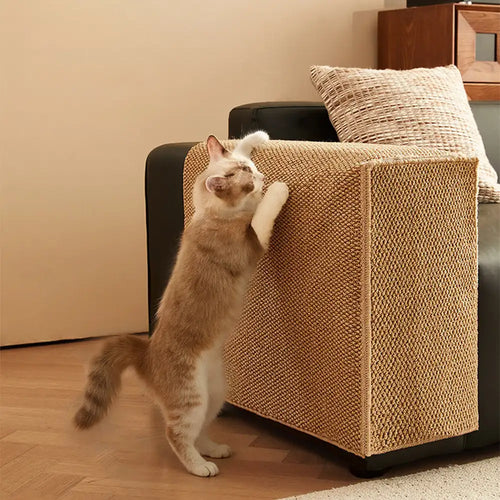 PetSafe Cat Furniture Protector Sisal-Like Scratch-Resistant Sofa Arm Cover Beige — Main Image