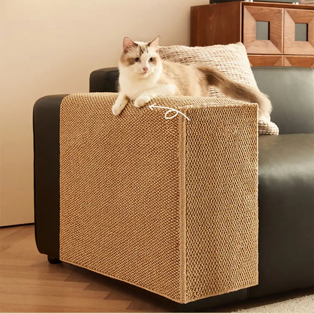 PetSafe Cat Furniture Protector Sisal-Like Scratch-Resistant Sofa Arm Cover Beige — Image 9