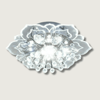 Luxury Crystal LED Ceiling Light Fixture - Multi-Color, Acrylic, 16-inch — Image 2