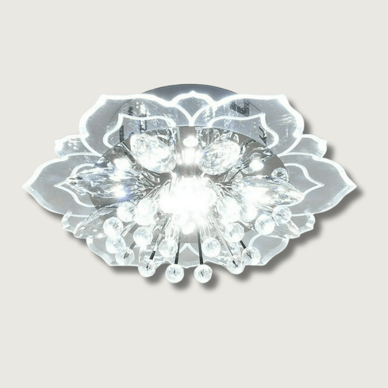 Luxury Crystal LED Ceiling Light Fixture - Multi-Color, Acrylic, 16-inch — Image 2