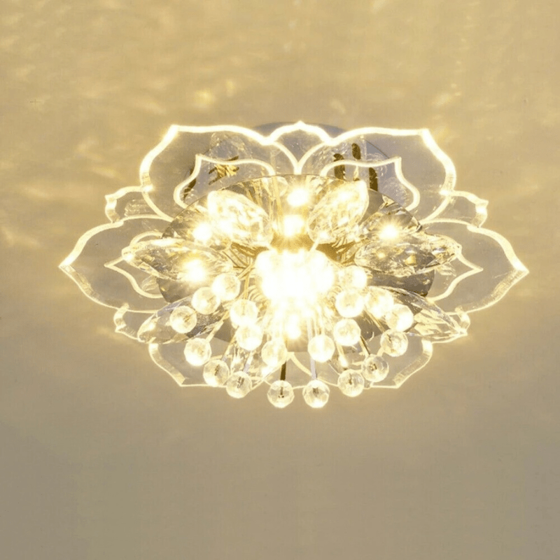 Luxury Crystal LED Ceiling Light Fixture - Multi-Color, Acrylic, 16-inch — Image 6