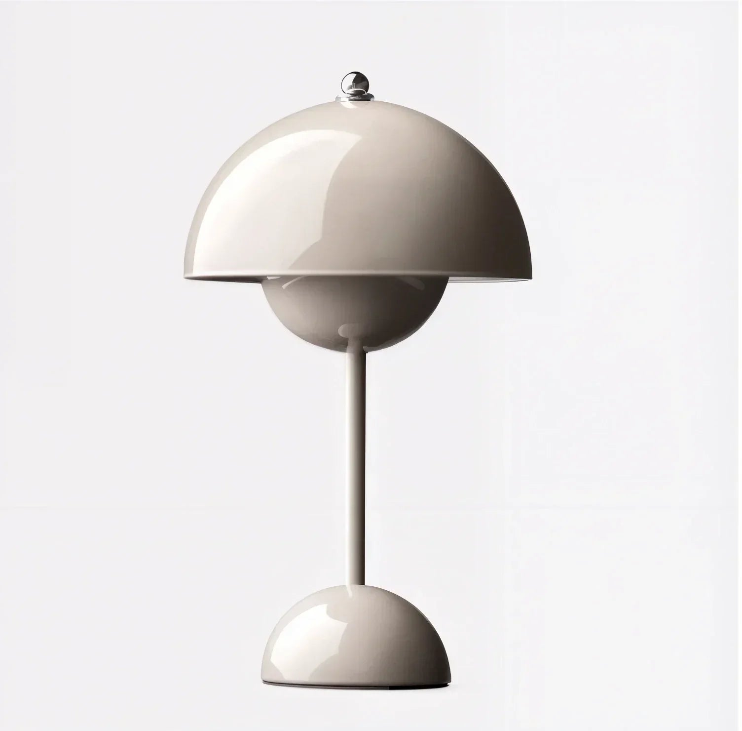 Modern Dome Table Lamp Metal Finish Multiple Colors 12" Height — Main Image