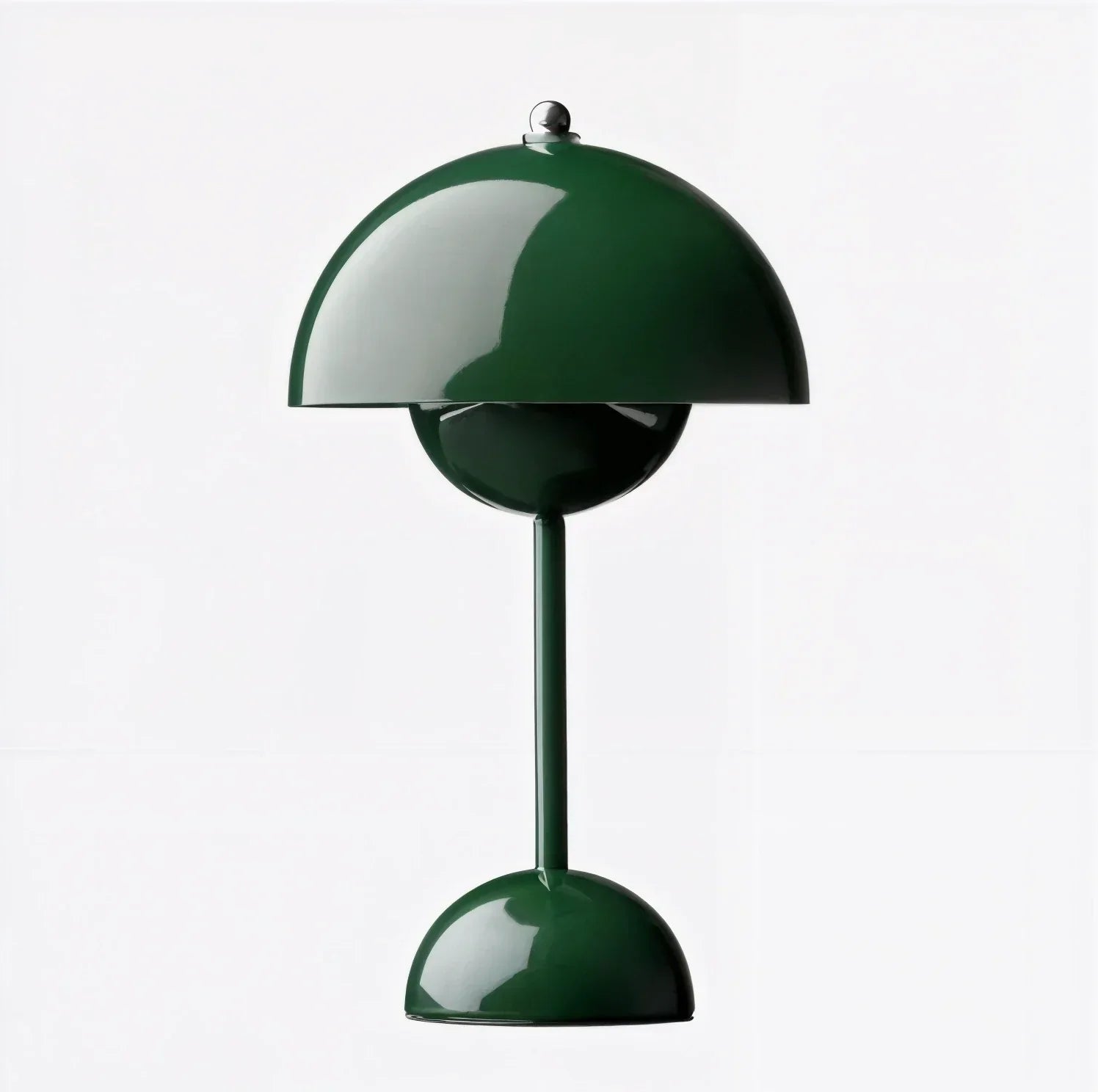 Modern Dome Table Lamp Metal Finish Multiple Colors 12" Height — Image 2