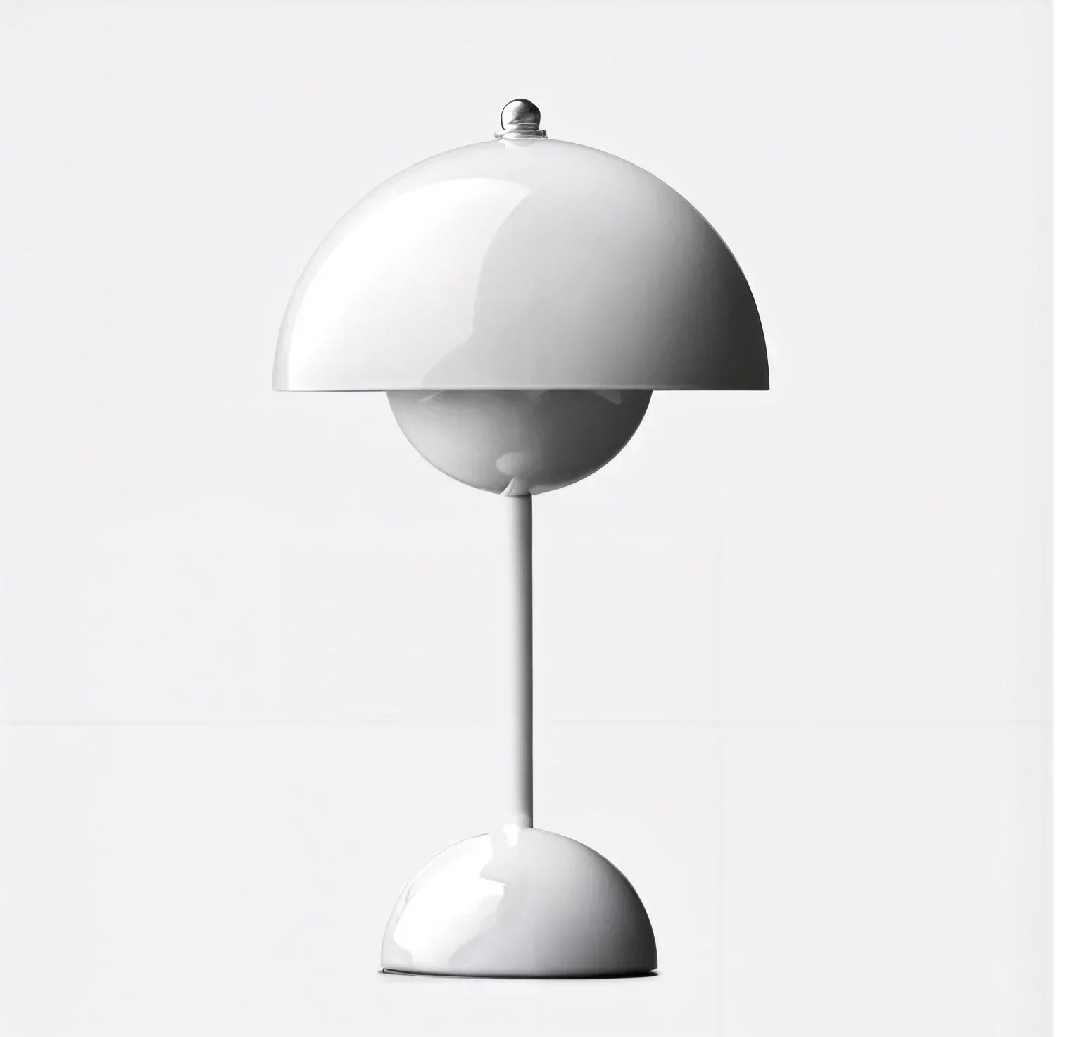 Modern Dome Table Lamp Metal Finish Multiple Colors 12" Height — Image 5