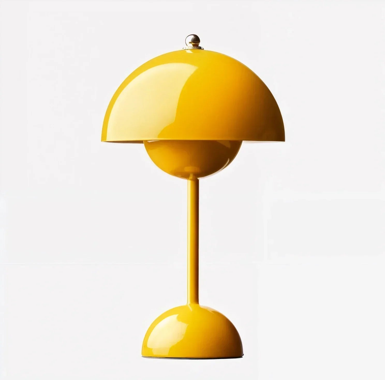 Modern Dome Table Lamp Metal Finish Multiple Colors 12" Height — Image 4