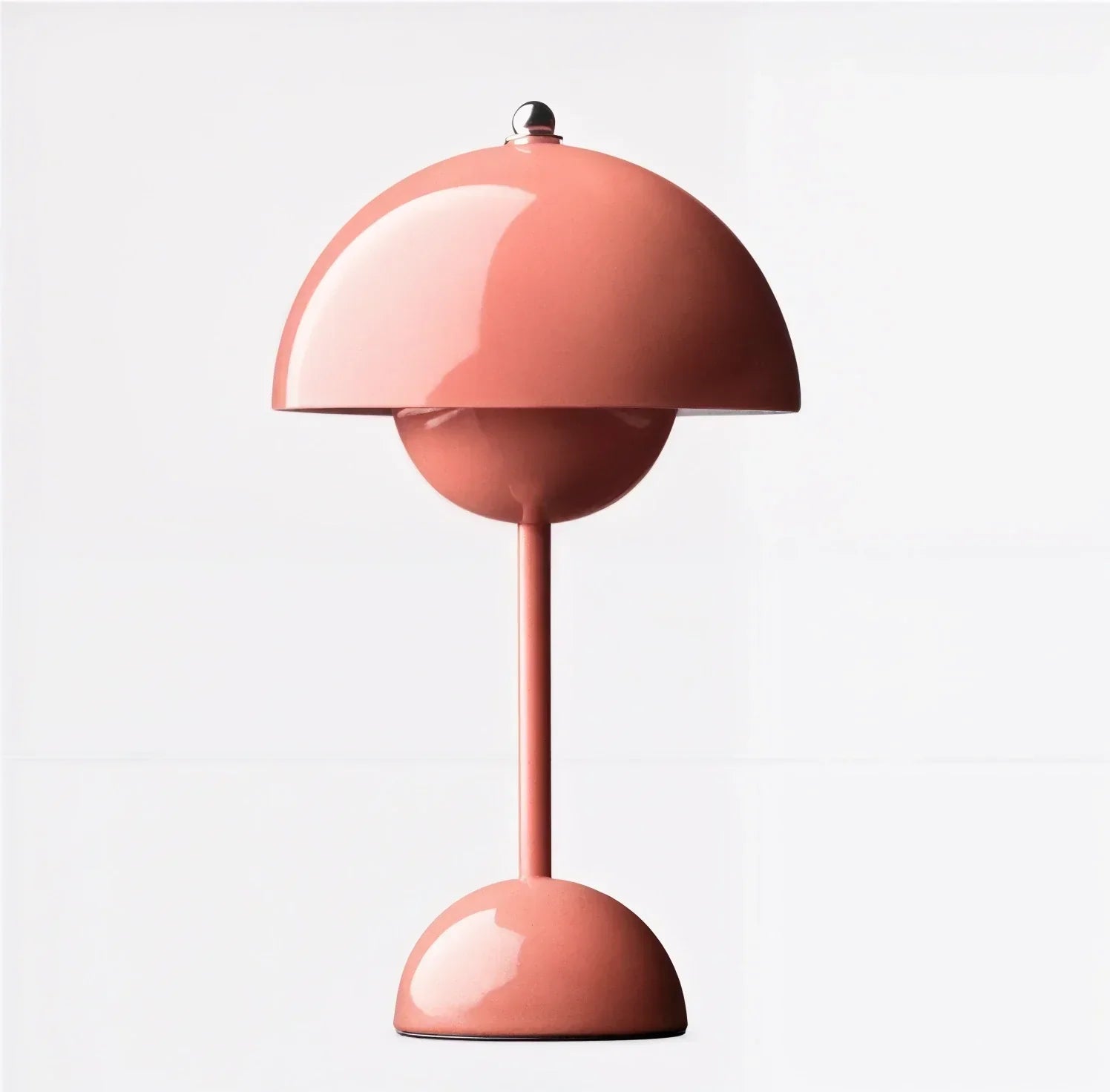 Modern Dome Table Lamp Metal Finish Multiple Colors 12" Height — Image 8