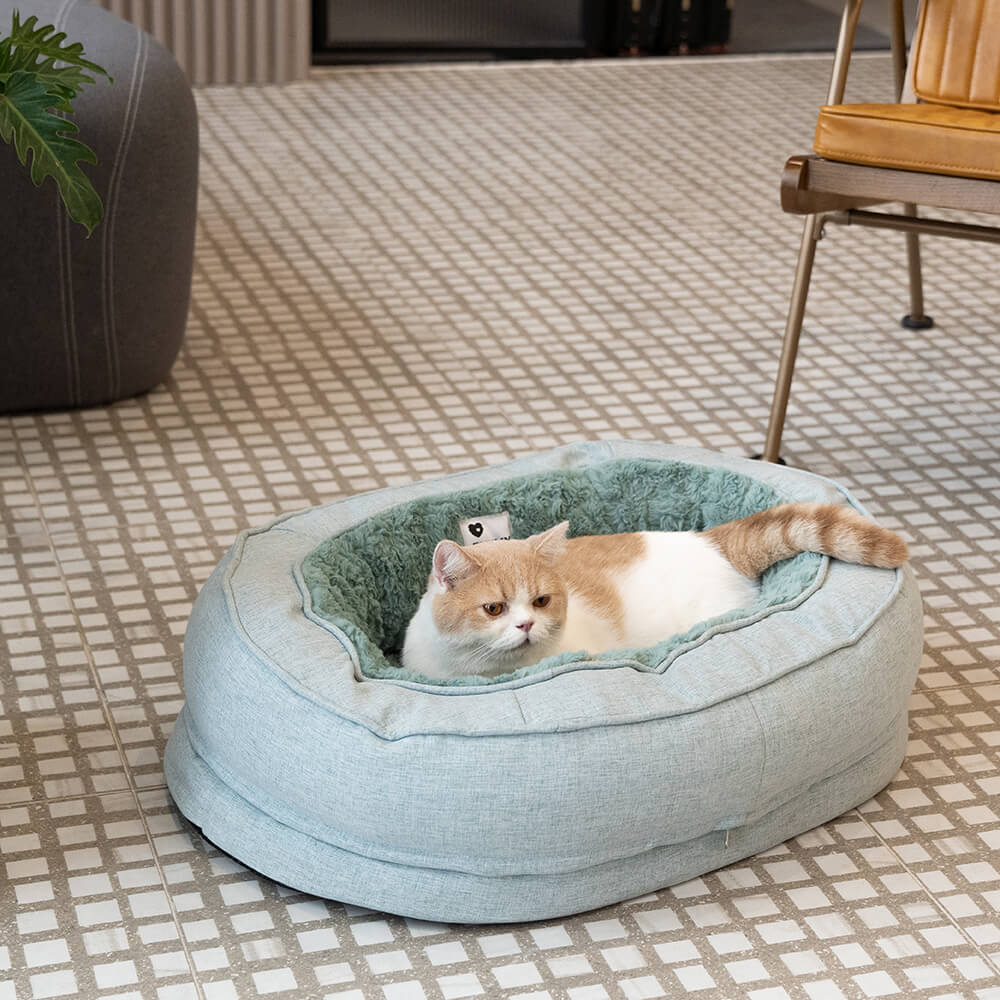 Funny Fuzzy Luxury Waterproof Pet Bed Soft Plush Cushion Anti-Slip Bottom — Image 15