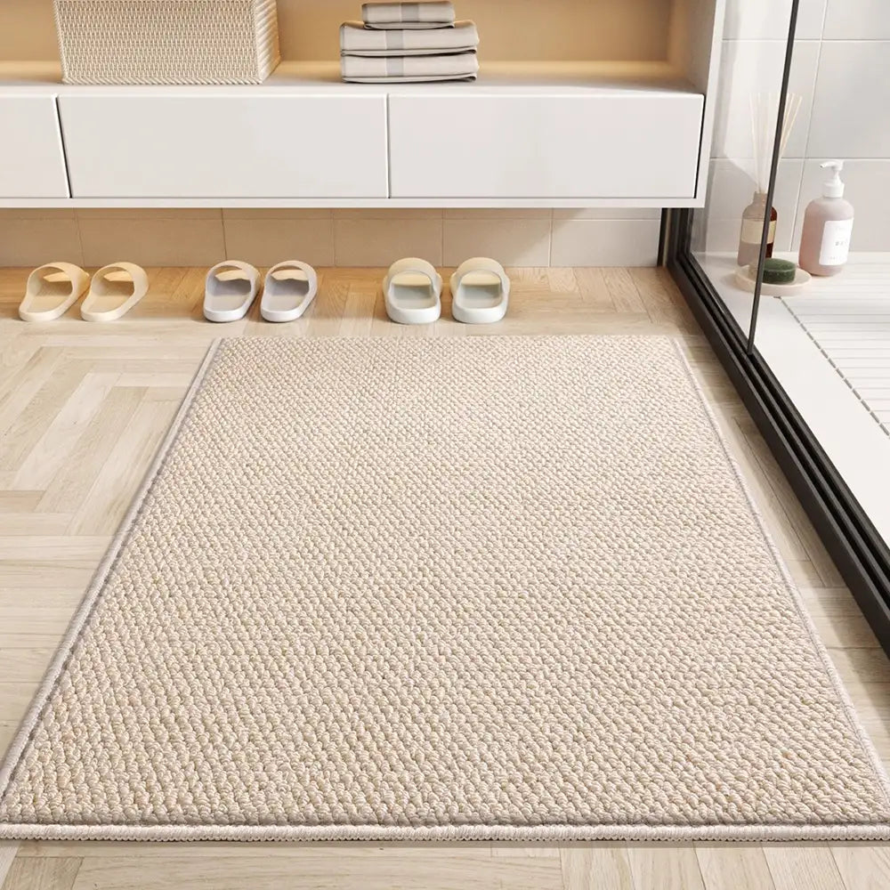 Faux Sisal Indoor Area Rug Scratch-Resistant Non-Slip Floor Mat Beige Brown Grey — Image 3