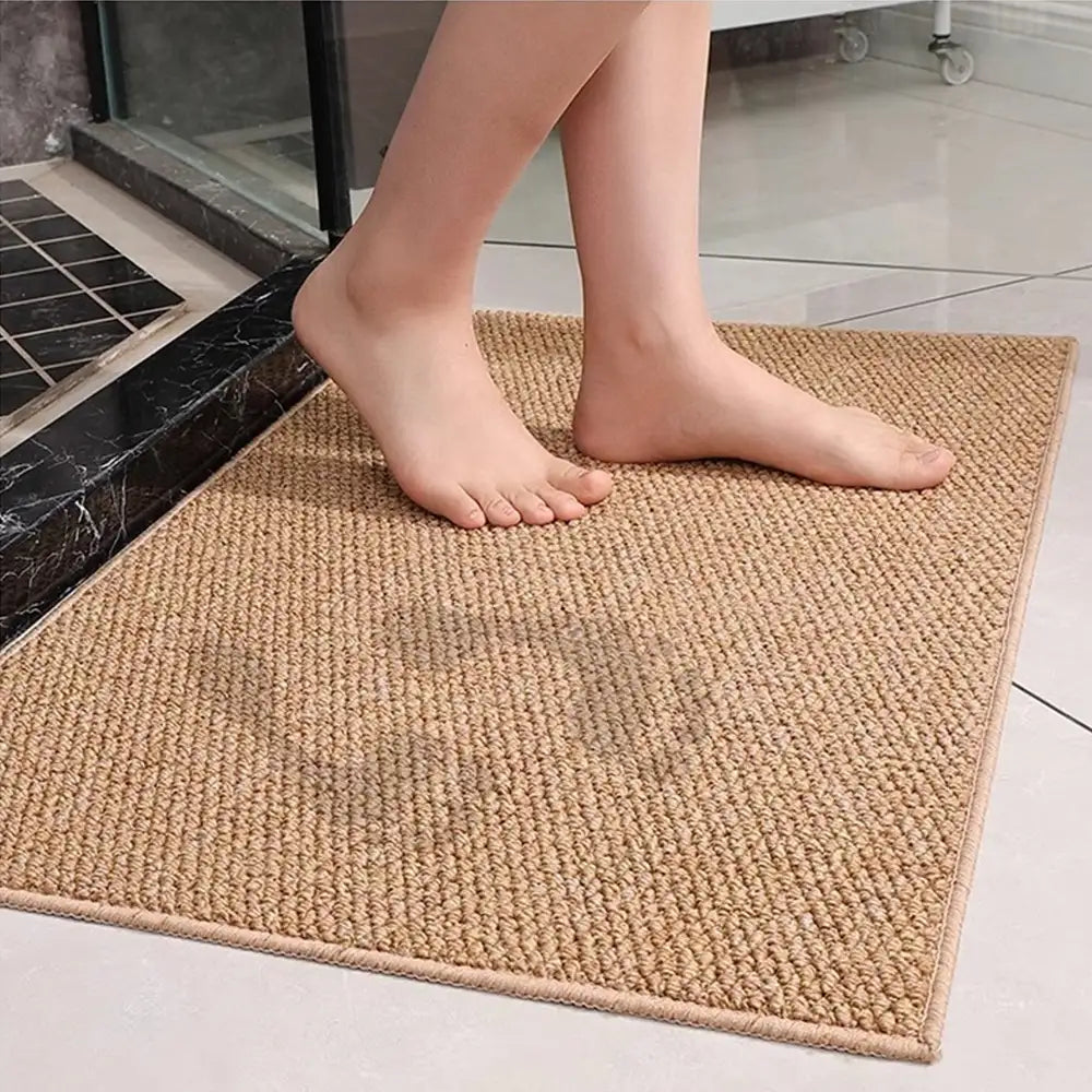 Faux Sisal Indoor Area Rug Scratch-Resistant Non-Slip Floor Mat Beige Brown Grey — Image 7