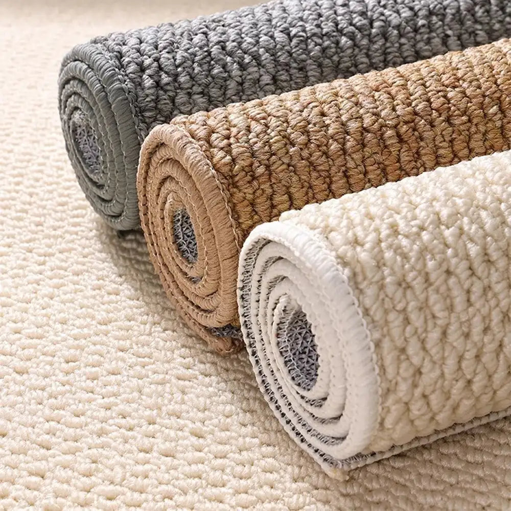 Faux Sisal Indoor Area Rug Scratch-Resistant Non-Slip Floor Mat Beige Brown Grey — Image 4