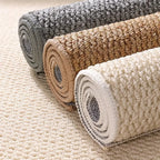 Faux Sisal Indoor Area Rug Scratch-Resistant Non-Slip Floor Mat Beige Brown Grey — Image 4