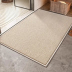Faux Sisal Indoor Area Rug Scratch-Resistant Non-Slip Floor Mat Beige Brown Grey — Image 12