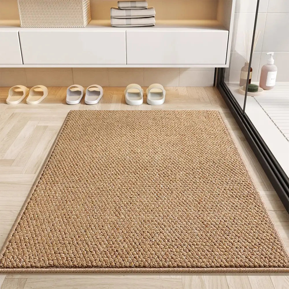 Faux Sisal Indoor Area Rug Scratch-Resistant Non-Slip Floor Mat Beige Brown Grey — Image 10