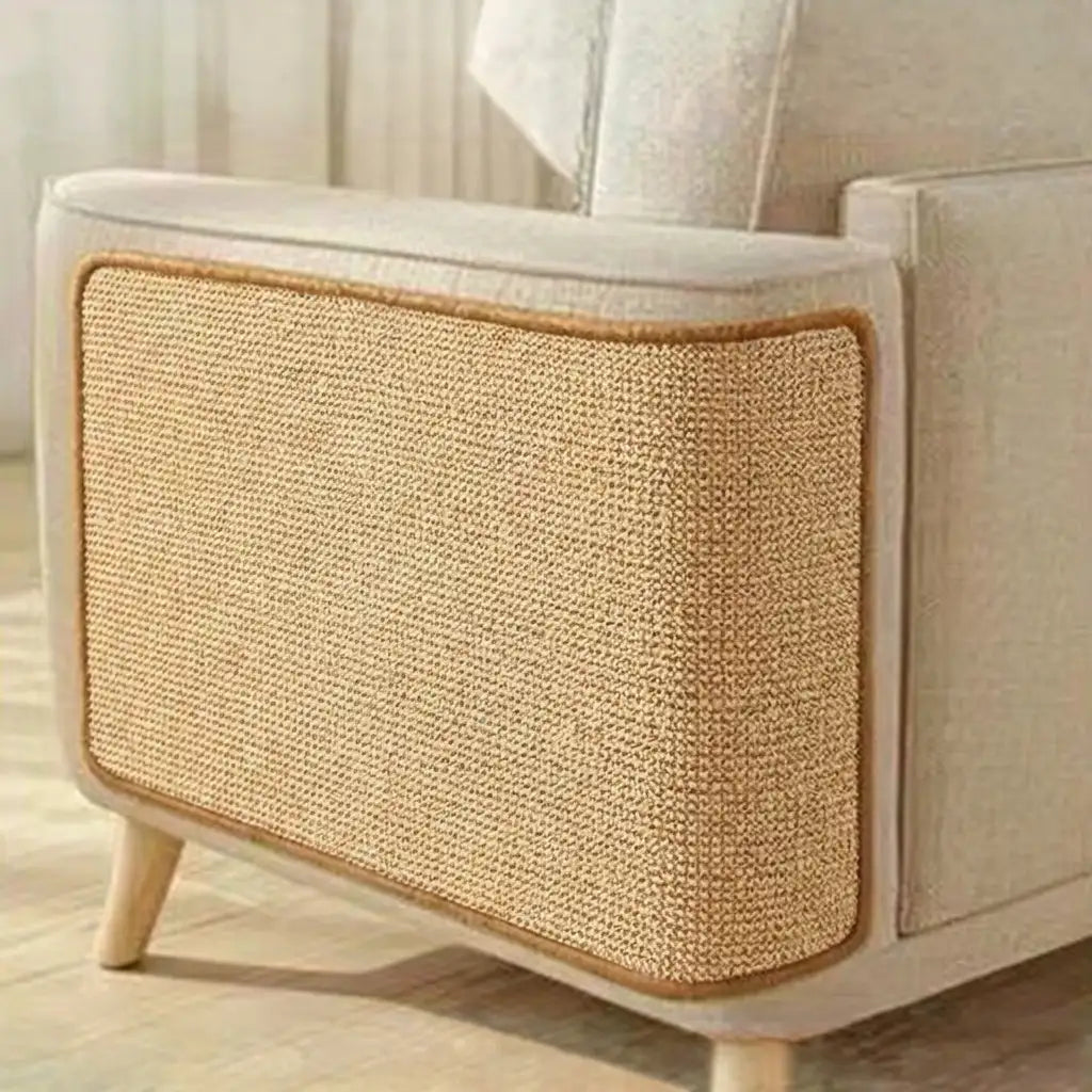 Premium Cat Scratching Pad Sisal Scratch Mat Furniture Protector Beige Durable for Sofa Wall Pet-Friendly — Main Image