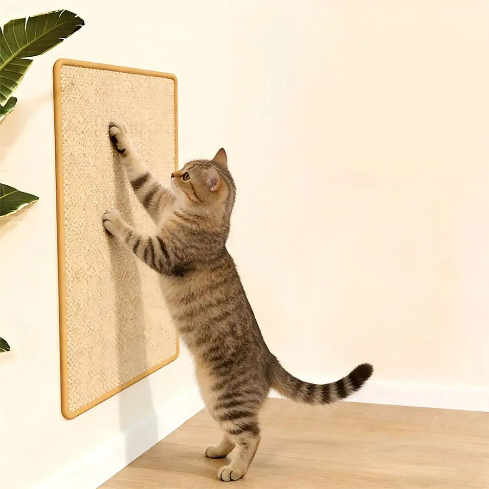 Premium Cat Scratching Pad Sisal Scratch Mat Furniture Protector Beige Durable for Sofa Wall Pet-Friendly — Image 3