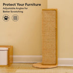 Premium Cat Scratching Post Durable Sisal Fabric Adjustable Furniture Protector — Image 3