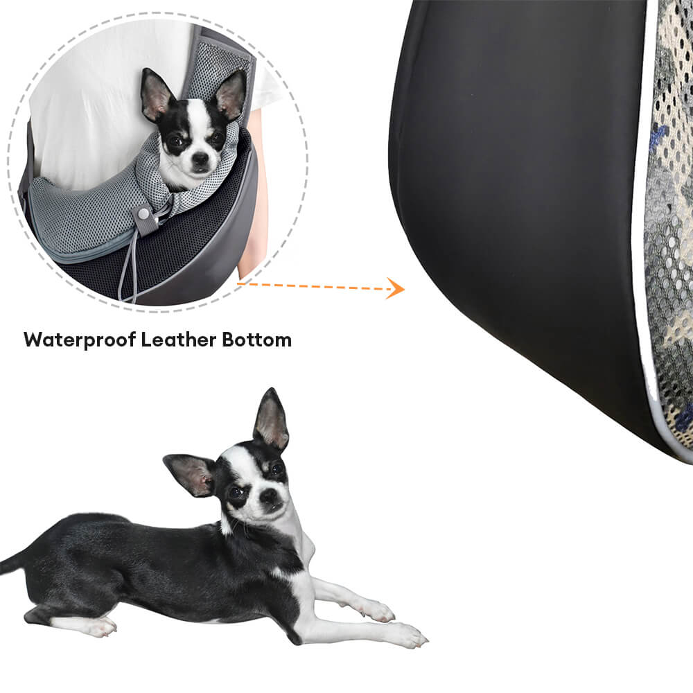 Pet Sling Carrier Bag Breathable Mesh Adjustable Strap Safety Buckle for Small Dogs Cats — Image 4