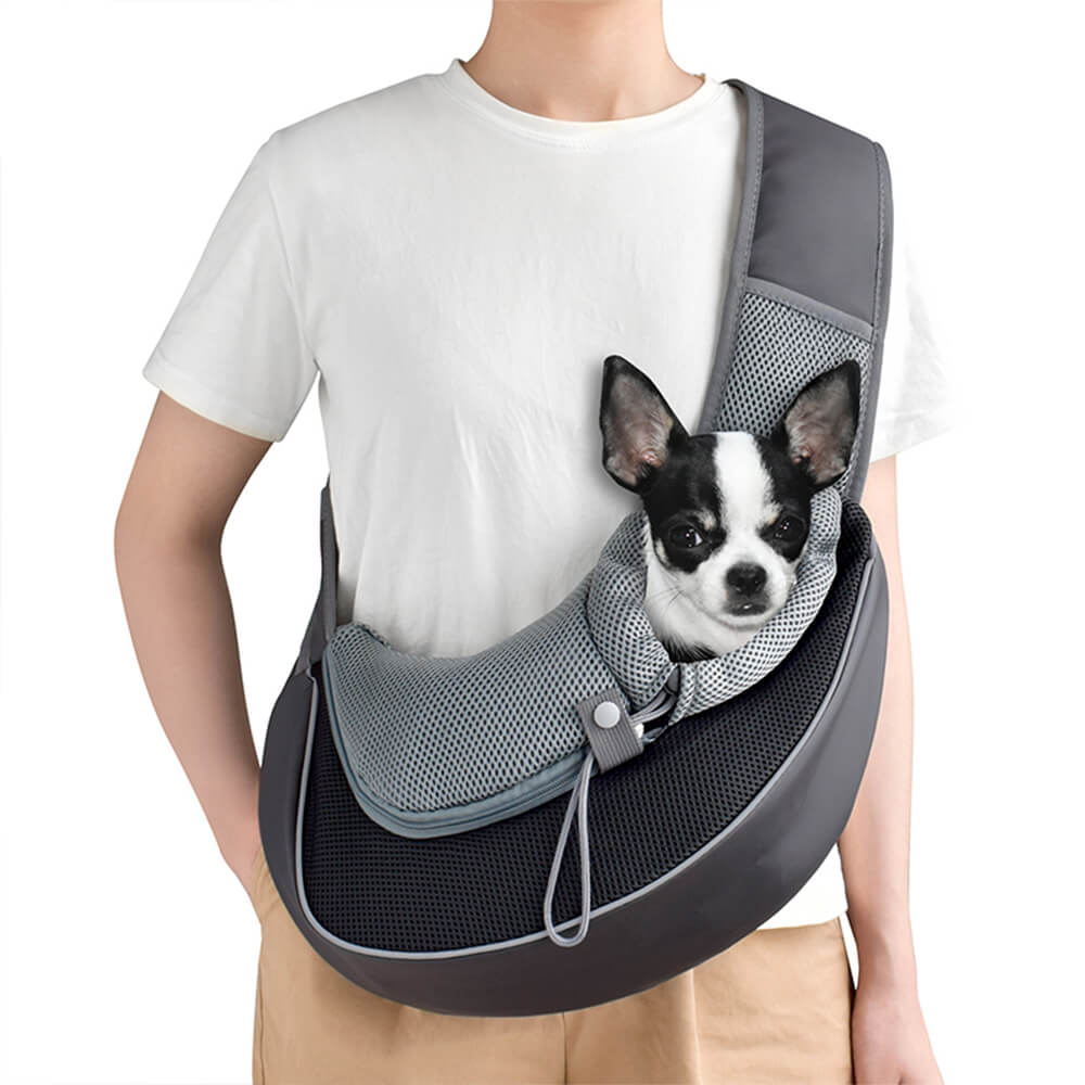 Pet Sling Carrier Bag Breathable Mesh Adjustable Strap Safety Buckle for Small Dogs Cats — Main Image