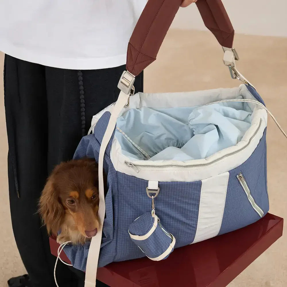 Pet Carrier Bag for Small Dogs and Cats – Waterproof Travel Tote with Adjustable Straps, Beige — Image 10