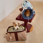 Pet Carrier Bag for Small Dogs and Cats – Waterproof Travel Tote with Adjustable Straps, Beige — Image 9