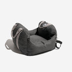 Funny Fuzzy Pet Car Seat Bed Soft Washable Cushion Safety Strap Anti-Slip Bottom — Image 2