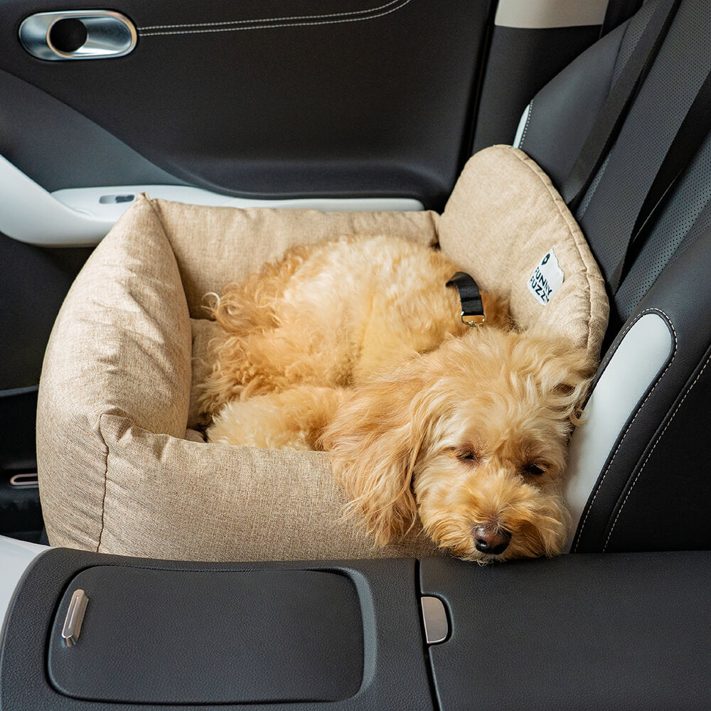 Funny Fuzzy Pet Car Seat Bed Durable Washable Fabric Safety Straps Anti-Slip Design for Dogs — Image 8