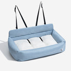 Funny Fuzzy Pet Car Seat Bed Durable Washable Fabric Safety Straps Anti-Slip Design for Dogs — Image 21