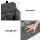 Funny Fuzzy Pet Car Seat Bed Durable Washable Fabric Safety Straps Anti-Slip Design for Dogs — Image 4