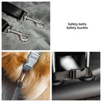 Funny Fuzzy Pet Car Seat Bed Durable Washable Fabric Safety Straps Anti-Slip Design for Dogs — Image 5