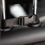 Funny Fuzzy Pet Car Seat Bed Plush Cushion Safety Belts Gray — Image 15