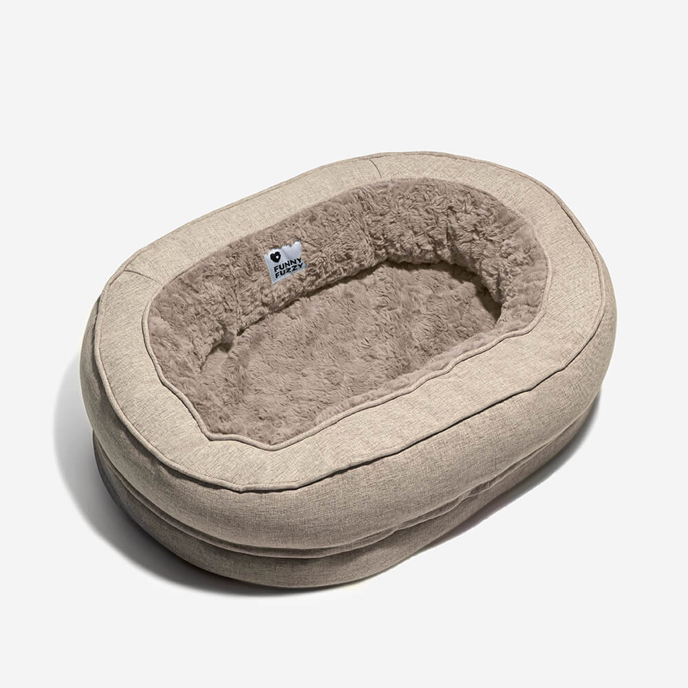 Funny Fuzzy Luxury Waterproof Pet Bed Soft Plush Cushion Anti-Slip Bottom — Image 29
