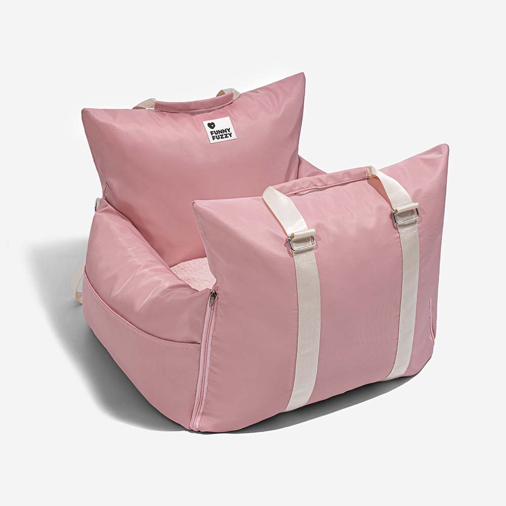 Funny Fuzzy Pet Car Seat Carrier Water-Resistant Travel Bed for Small Dogs Cats — Image 28