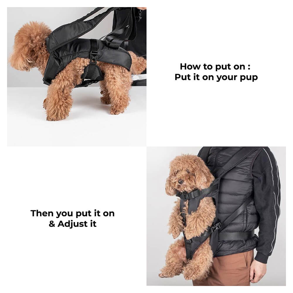 Pet Carrier Backpack Adjustable Breathable Mesh for Dogs Cats Travel Outdoor — Image 7