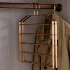 SpaceMax Multi-Layer Metal Pants Hanger Bronze Steel Closet Organizer — Image 3