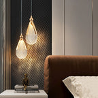 Luxury Acrylic Pendant Light Modern Electroplated Ceiling Lamp Gold — Image 6