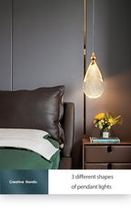 Luxury Acrylic Pendant Light Modern Electroplated Ceiling Lamp Gold — Image 11
