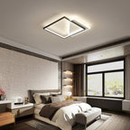 Modern LED Ceiling Light Fixture Geometric Design Dimmable White — Image 5