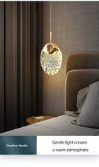 Luxury Acrylic Pendant Light Modern Electroplated Ceiling Lamp Gold — Image 13