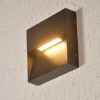 Modern LED Wall Light 5W Aluminium Black Round/Square Outdoor Indoor Waterproof — Image 7