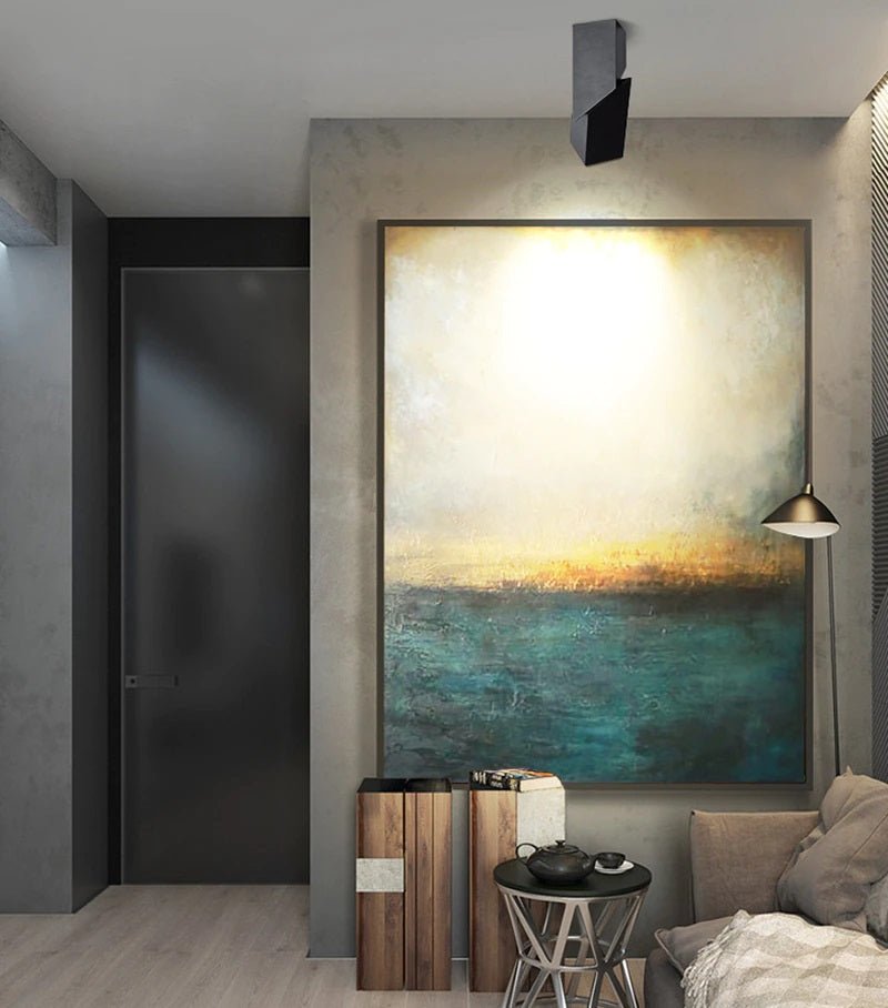 Modern Geometric Rotatable Ceiling Light - Black & White Metal, Adjustable — Image 2