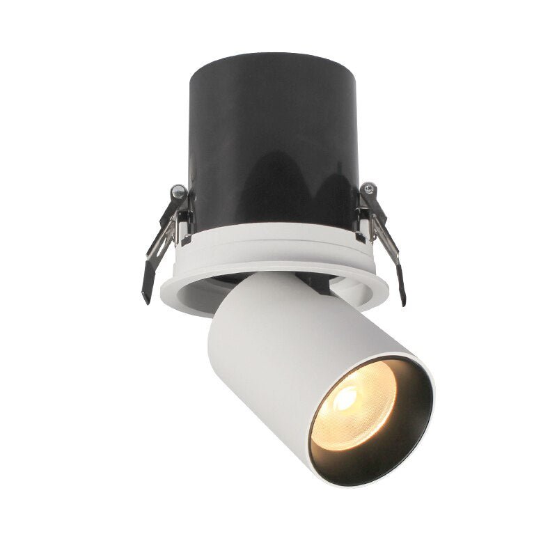 Modern Adjustable Recessed Ceiling Light - White & Black Aluminum, 9W LED — Image 4