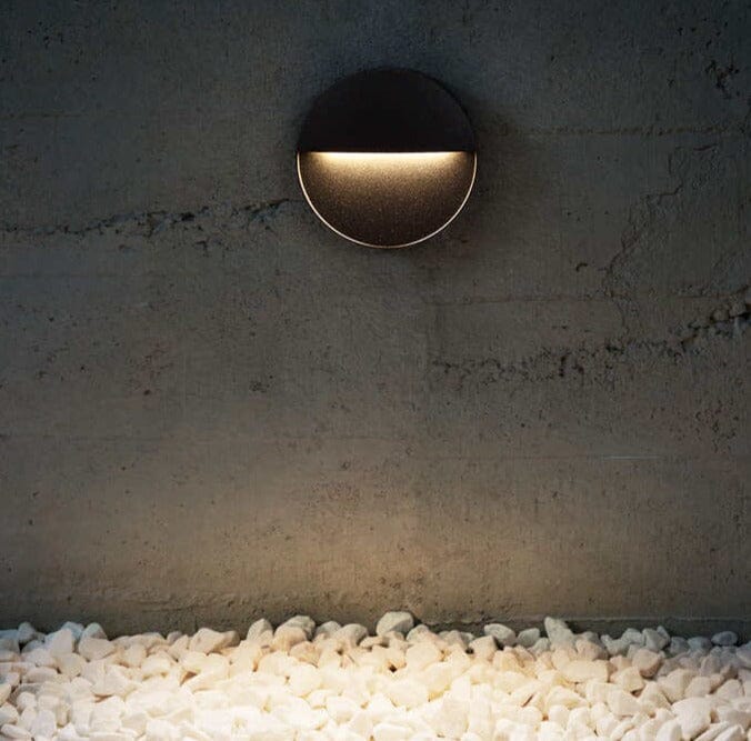 Modern LED Wall Light 5W Aluminium Black Round/Square Outdoor Indoor Waterproof — Image 2
