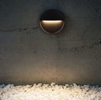 Modern LED Wall Light 5W Aluminium Black Round/Square Outdoor Indoor Waterproof — Image 2