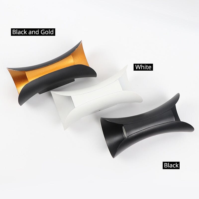 Modern LED Wall Sconce Light Fixture - Black and Gold, IP65 Waterproof, Small 6W/Large 10W — Image 9