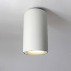 Modern Aluminium Cylindrical Ceiling Light Fixture - White, 130mm — Main Image