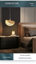 Luxury Acrylic Pendant Light Modern Electroplated Ceiling Lamp Gold — Image 14